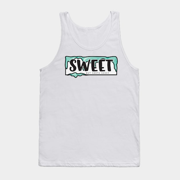 Slap - Sweet But Sorta Sassy (Mint) Tank Top by hoddynoddy